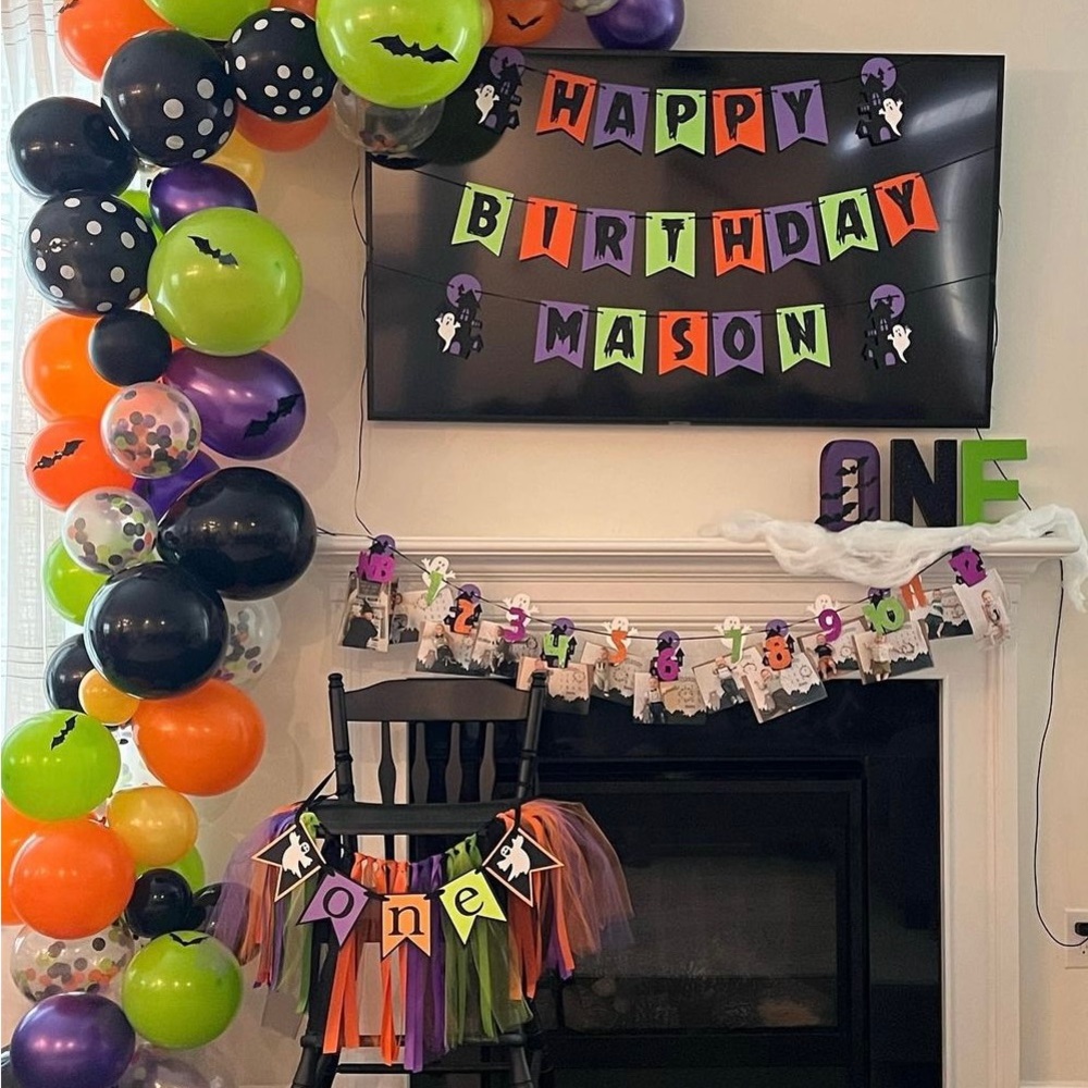 Halloween First Birthday Decor “the Spooky one”
